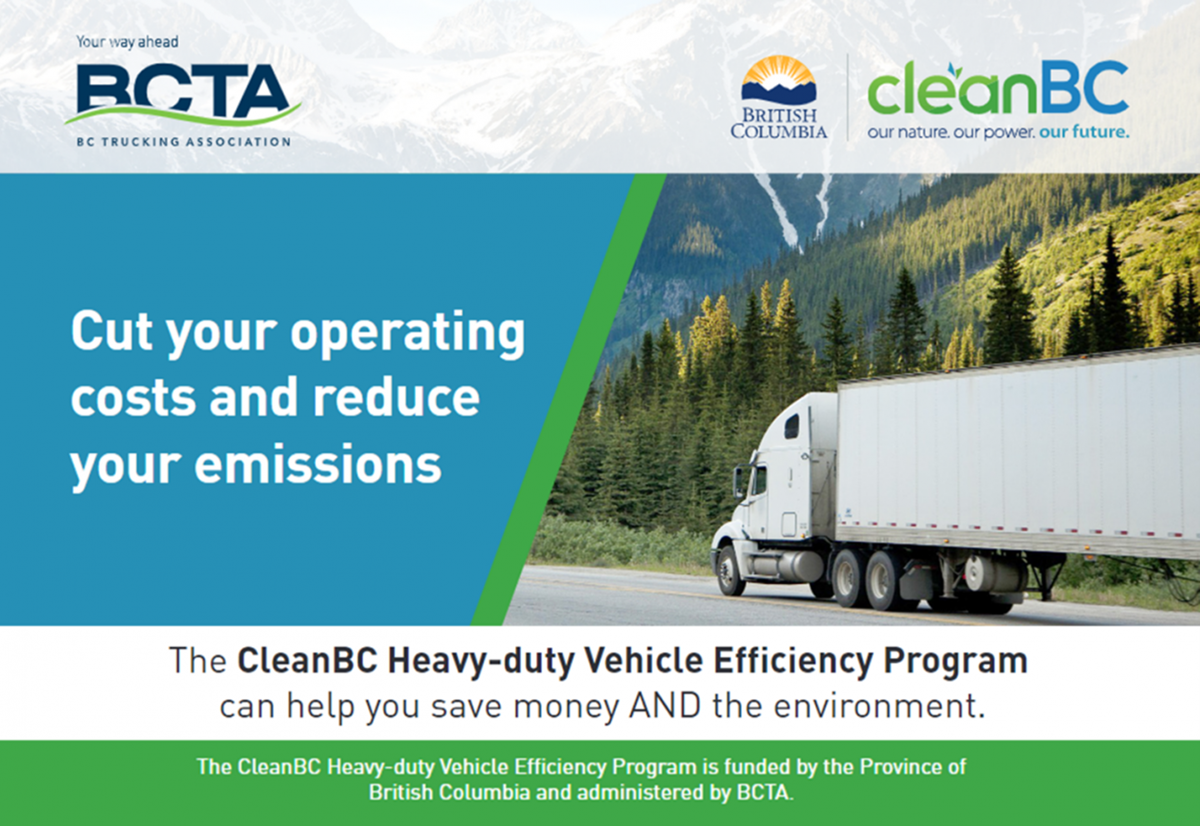 CleanBC Heavy-duty Vehicle Efficiency Program